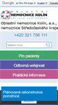 Mobile Screenshot of nemocnicekolin.cz